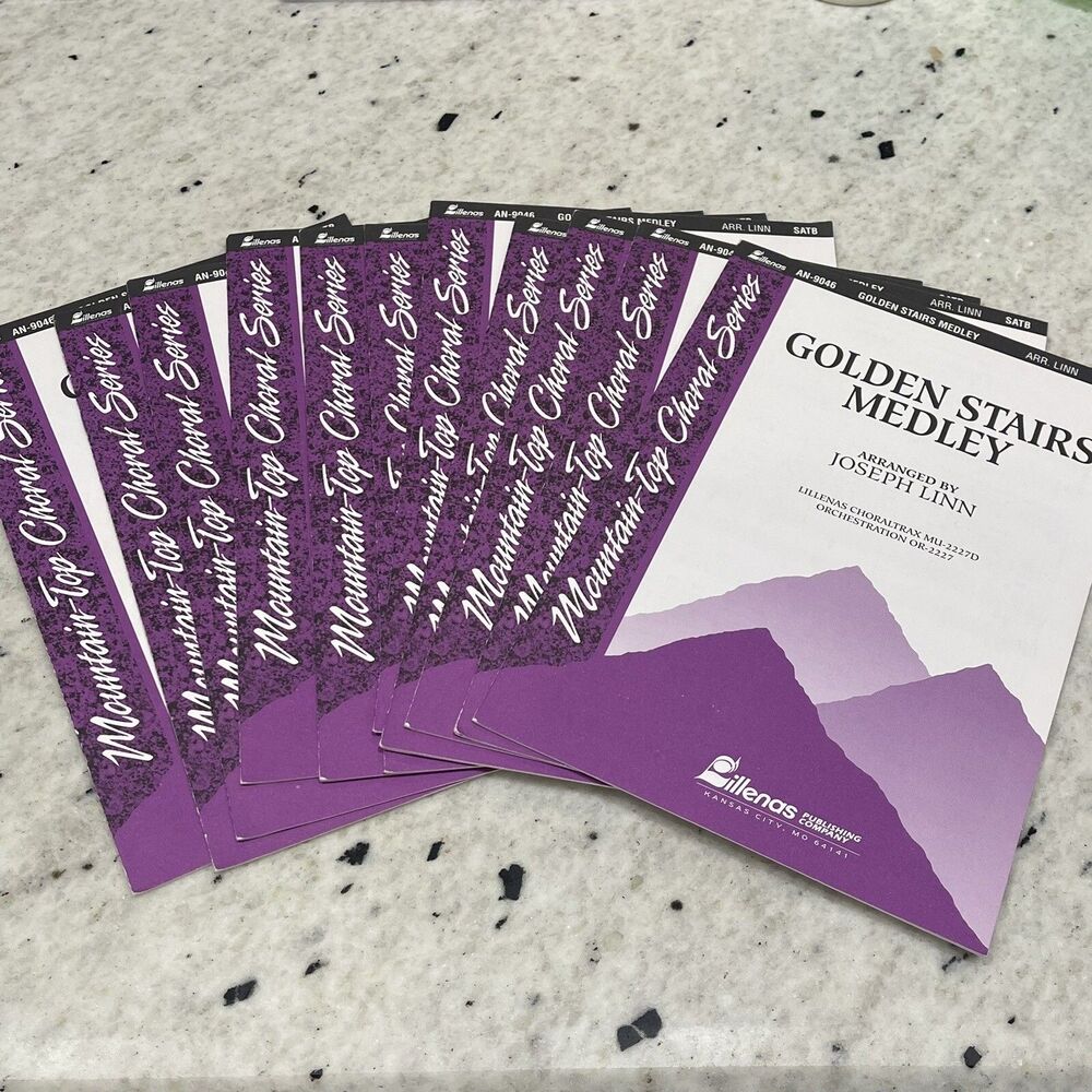 Golden Stairs Medley Sheet Music Books Joseph Linn Lot Of 11 AN9046 SATB 1993